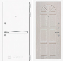Входная дверь Line White с панелью 15 - Алмон 25