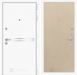 Входная дверь Line White с панелью 05 - Венге светлый