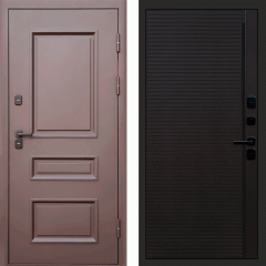 Входная дверь Аляска муар коричневый Porte Black